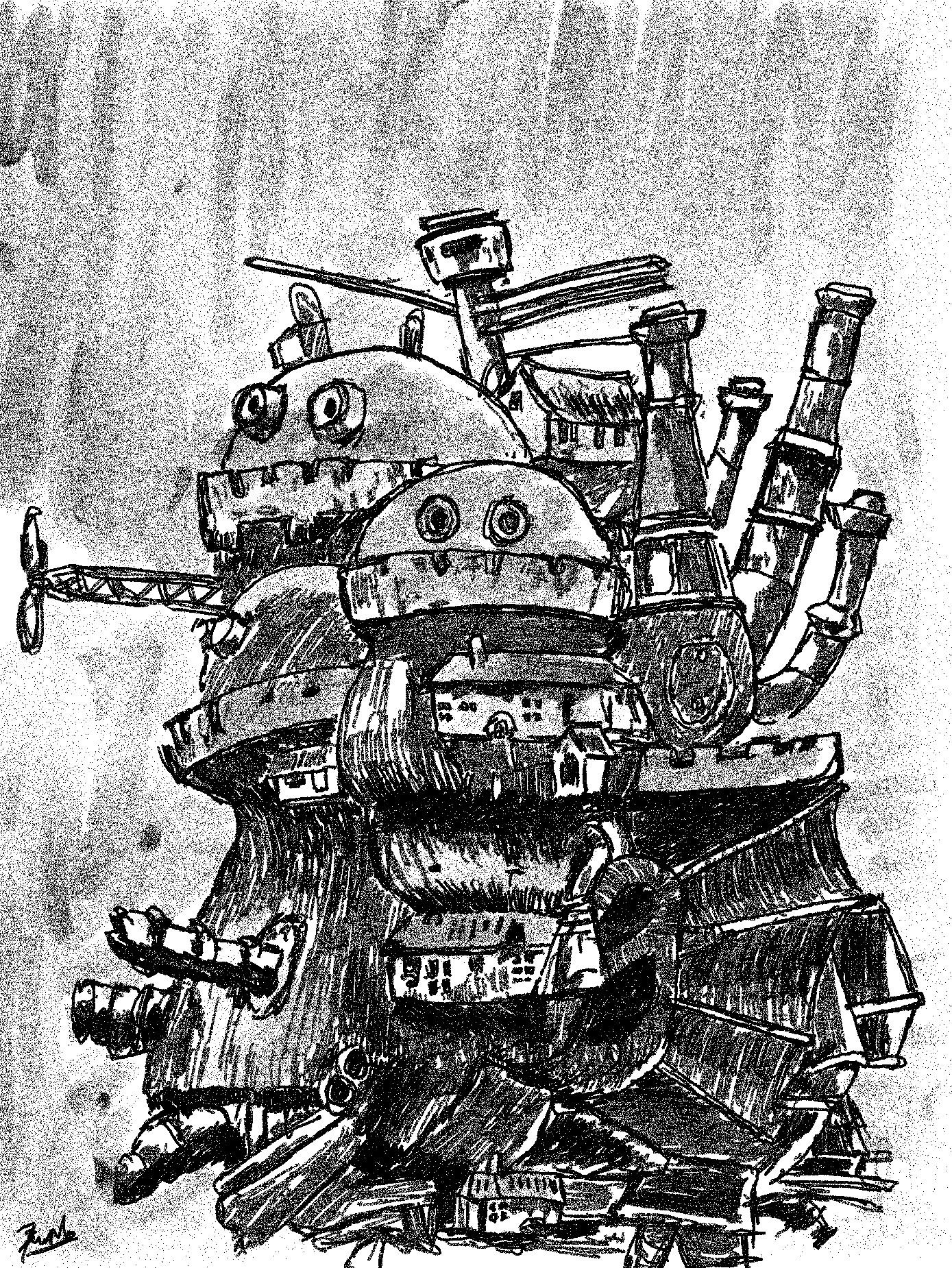 howl's moving castle sketch